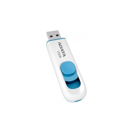 Memoria USB Adata C008, 8GB, USB 2.0, Azul