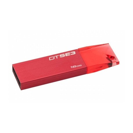 Memoria USB Kingston DataTraveler SE3, 16GB, USB 2.0, Rojo