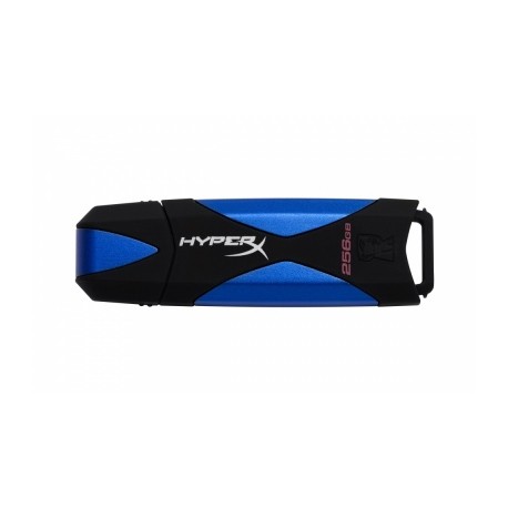 Memoria USB Kingston DataTraveler HyperX30, 256GB, USB 3.0, Lectura 225MB