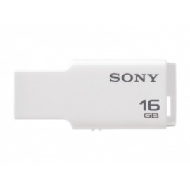 Memoria USB Sony Micro Vault, 16GB, USB 2.0, Blanco