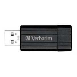 Memoria USB Verbatim PinStripe, 8GB, USB 2.0, Negro