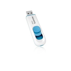 Memoria USB Adata C008, 32GB, USB 2.0, Azul Blanco