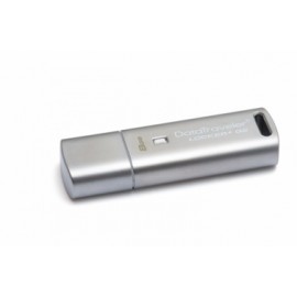 Memoria USB Kingston DataTraveler Locker G2, 8GB, USB 2.0, Seguridad Automatica de Datos Personales, Plata