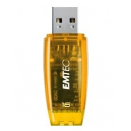 Memoria USB Emtec C400, 16GB, USB 2.0, Amarillo