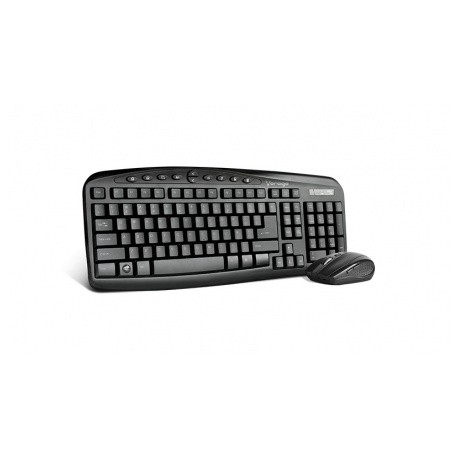 Kit de Teclado y Mouse Vorago KM-303, Inalámbrico, Negro