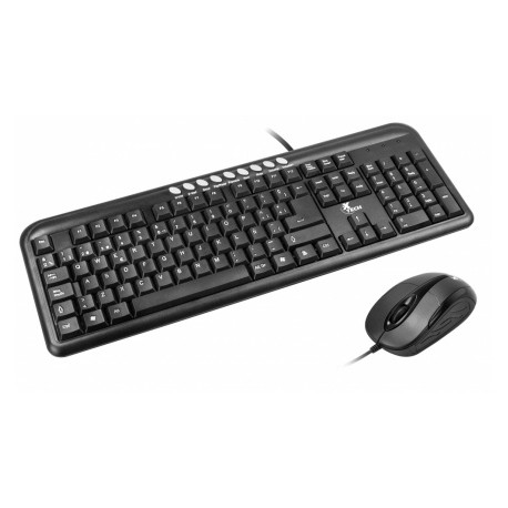 Kit de Teclado y Mouse Xtech XTK-300S Alámbrico, USB, Negro (Español)