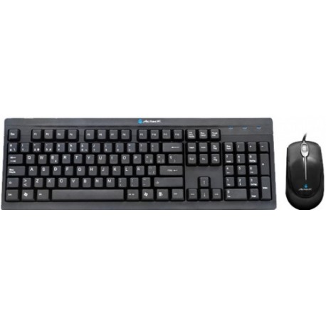 Kit de Teclado y Mouse Acteck AK2-2200, Alámbrico, USB, Negro