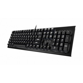 Teclado Azio MK HUE, Mecánico, Outemu Brown, Alámbrico, Negro (Inglés)