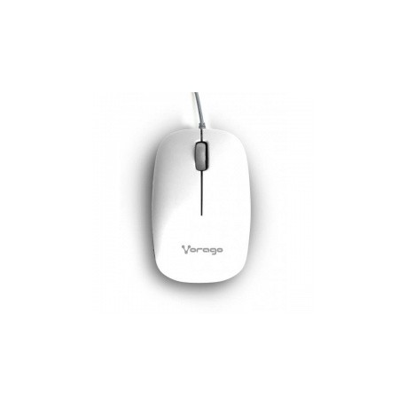 Mouse Vorago Óptico MO-206, Alámbrico, USB, 2400DPI, Blanco