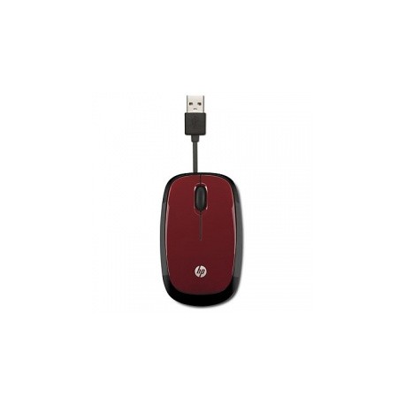 Mouse HP Óptico X1250, Alámbrico, USB, Rojo