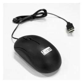 Mouse TechZone Óptico ICONN-01NEG, Alámbrico, USB, 800DPI, Negro