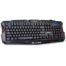 Teclado Gamer Marvo K636 LED, Alámbrico, Negro (Inglés)