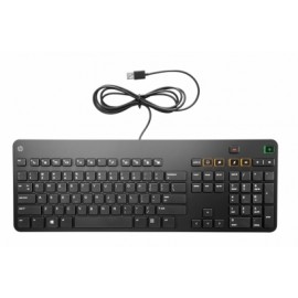 Teclado HP Conferencing Keyboard, Alámbrico, USB, Negro, (Inglés)