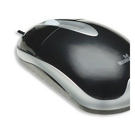 Mouse Manhattan Óptico MH3, Alámbrico, 1000DPI, USB, Diseño Clásico