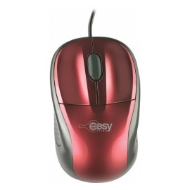 Mouse Perfect Choice Óptico Easy Line 993315, Alámbrico, USB, 1000DPI, Rojo