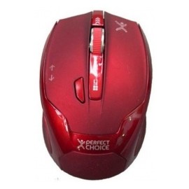 Mouse Perfect Choice Perfect Track Tech PC-044598, Inalámbrico, USB, 1480DPI, Rojo