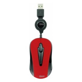 Mini Mouse Perfect Choice Óptico Easy Line 993353, Alámbrico, USB, 1000DPI, Rojo