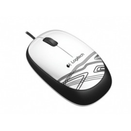 Mouse Logitech Óptico M105, Alámbrico, USB, Blanco