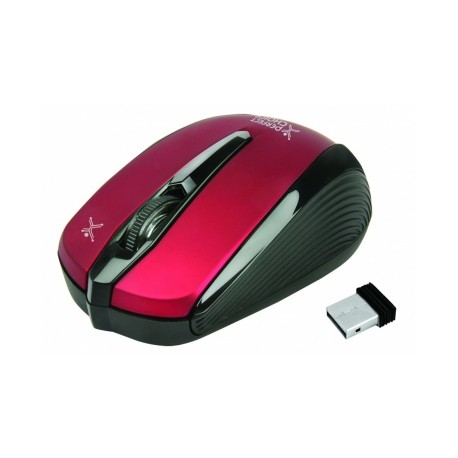 Mouse Perfect Choice Óptico WO-310, Inalámbrico, 1000DPI, USB, Rojo