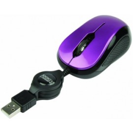 Mini Mouse Perfect Choice Optico PC-043942, 1000DPI, USB, Morado