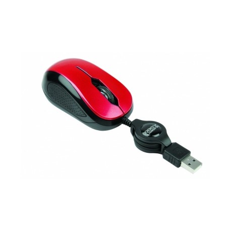 Mouse Perfect Choice Optico PC-043973, 1000DPI, USB, Rojo