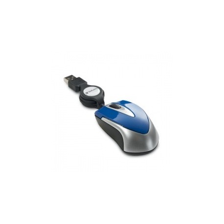 Mouse Verbatim Travel Óptico 97249, USB, Azul