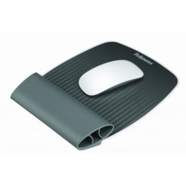 Mousepad Fellowes con Descansa Muñecas I-Spire Wrist Rocker, 25x20cm, Grosor 28mm, Gris
