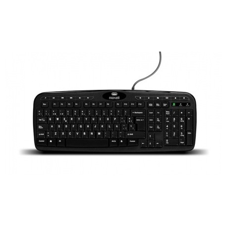 Teclado Maxell KB-150, Alámbrico, USB, Negro (Español)