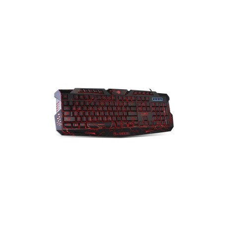 Teclado Gamer Marvo K636L LED Rojo, Alámbrico, USB, Negro (Inglés)