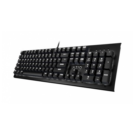 Teclado Azio MK HUE, Mecánico, Outemu Brown, Alámbrico, Negro (Inglés)