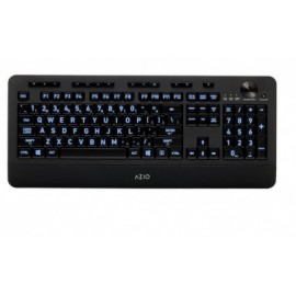 Teclado Azio KB506, Alámbrico, USB, Negro (Inglés)