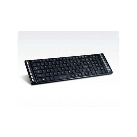 Teclado Vorago Multimedia KB-203, Alámbrico, USB 2.0, Negro (Español)