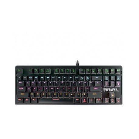 Teclado Gamer Gamdias Hermes E2 RGB, Teclado Mecánico, Alámbrico, Negro