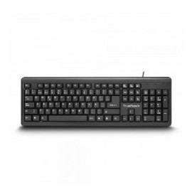 Teclado Trure Basix Estándar TB-01005, Alámbrico, 1.4 Metros, USB, Negro (Inglés)