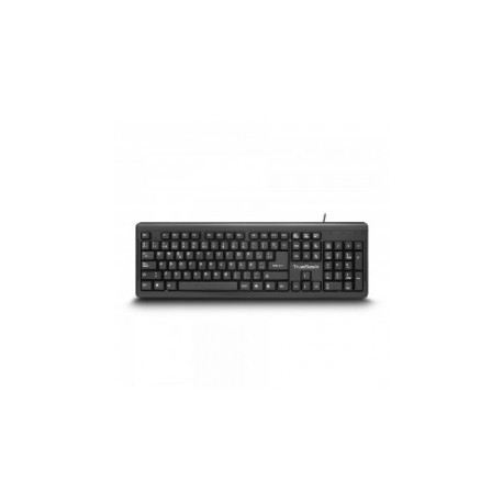 Teclado Trure Basix Estándar TB-01005, Alámbrico, 1.4 Metros, USB, Negro (Inglés)