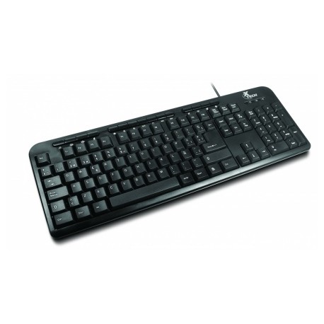 Teclado Xtech Multimedia XTK-130, Alámbrico, USB, Negro (Español)