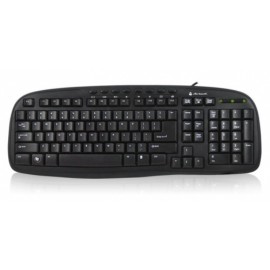 Teclado Acteck Multimedia Sense AT-3000, Alámbrico, 1.5 Metros, USB, Negro (Español)