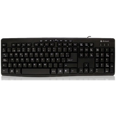 Teclado Acteck AT-2800M, Alámbrico, 1.4 Metros, USB, Negro (Español)