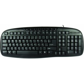 Teclado Easy Line 993384, Alámbrico, USB, Negro (Español)