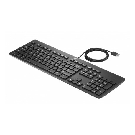 Teclado HP USB Business Slim Keyboard, Alámbrico, USB, Negro, (Inglés)