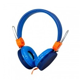 Ginga Audifonos DJ, Alámbrico, 3.5, Azul