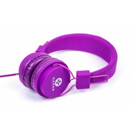 Naceb Audífonos Plegables con Micrófono NA-402MO, Alámbrico, 3.5mm, Morado