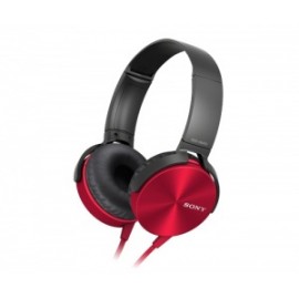 Sony Audífonos MDR-XB450AP, Alámbrico, 1.2 Metros, Rojo