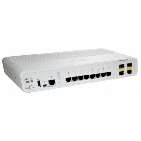 Switch Cisco Fast Ethernet Catalyst 2960-C 2x Dual Uplink LAN Base, 8 Puertos