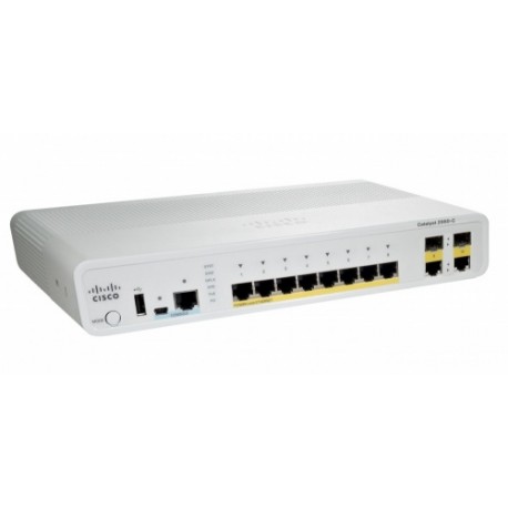 Switch Cisco Gigabit Ethernet Catalyst 2960-C PoE 2x Dual Uplink LAN Base, 15 Puertos