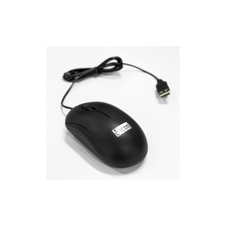Mouse TechZone Óptico ICONN-01NEG, Alámbrico, USB, 800DPI, Negro