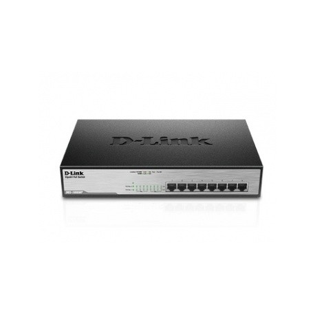 Switch D-Link Gigabit Ethernet DGS-1008MP, 8 Puertos