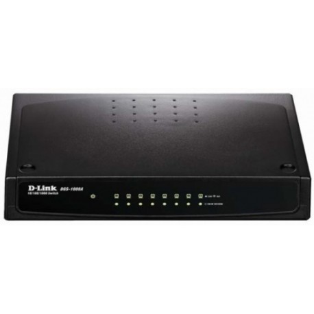 Switch D-Link Gigabit Ethernet DGS-1008A,