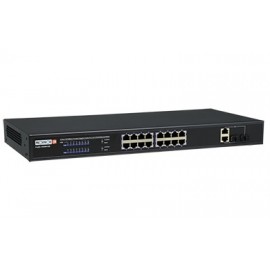 Switch Provision-ISR Fast Ethernet PoES-16250 2Combo PoE, 16 Puertos 10-100Mbps 2 Puertos SFP - No Administrable