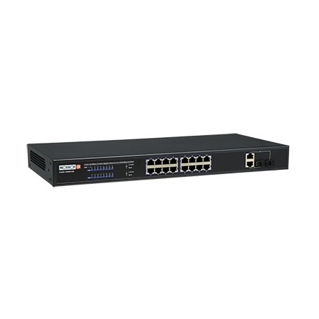 Switch Provision-ISR Fast Ethernet PoES-16250 2Combo PoE, 16 Puertos 10-100Mbps 2 Puertos SFP - No Administrable